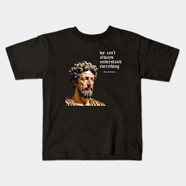 Stoicism philosopher Kids T-Shirt by Stovia